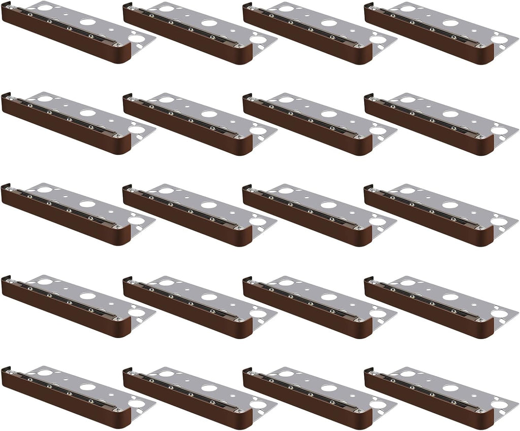8-Pack 7 Inch 1.5W Hardscape Lighting Paver Light, 12V AC/DC Low Voltage, IP67 Waterproof LED Step Light, Warm White 2700K S745