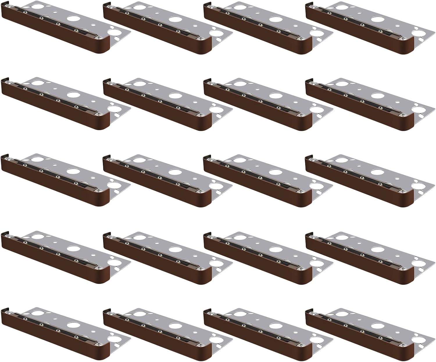 8-Pack 7 Inch 1.5W Hardscape Lighting Paver Light, 12V AC/DC Low Voltage, IP67 Waterproof LED Step Light, Warm White 2700K S745