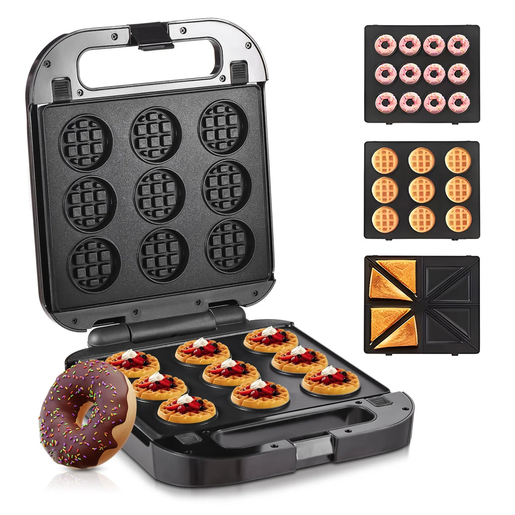 3-in-1 Nonstick Dessert Maker with Removable Plates D592468