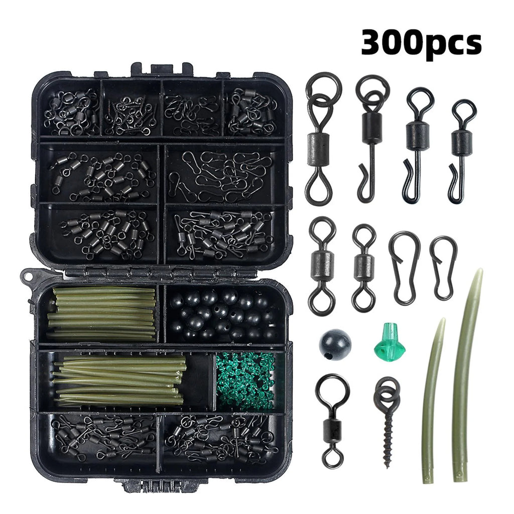 Carp Fishing Tackle Rolling Swivels Beads Stopper Accessories R652832