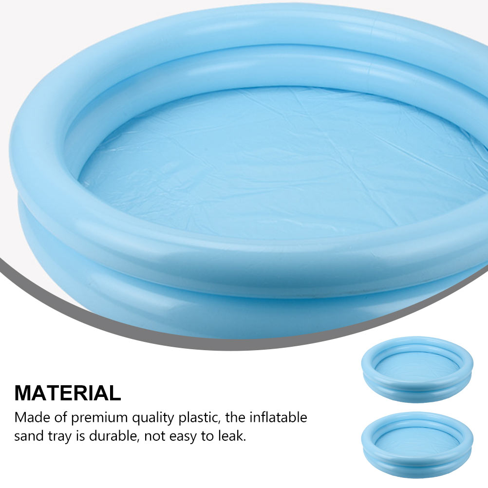 2 Pcs Plastic Sandbox Tray Swimming Pool Toys C3625