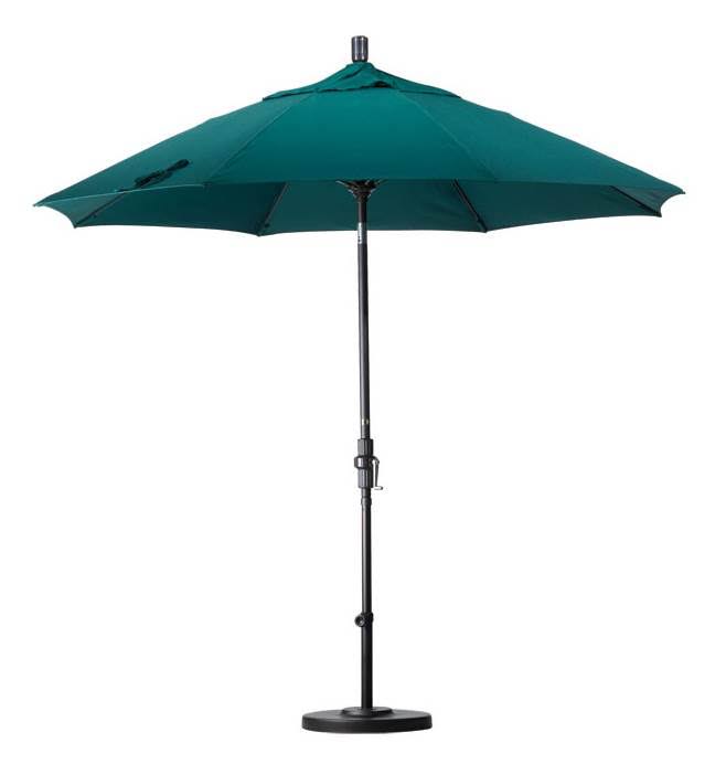9 Feet Fiberglass Market Umbrella Collar Tilt M White/Bay Brown O801