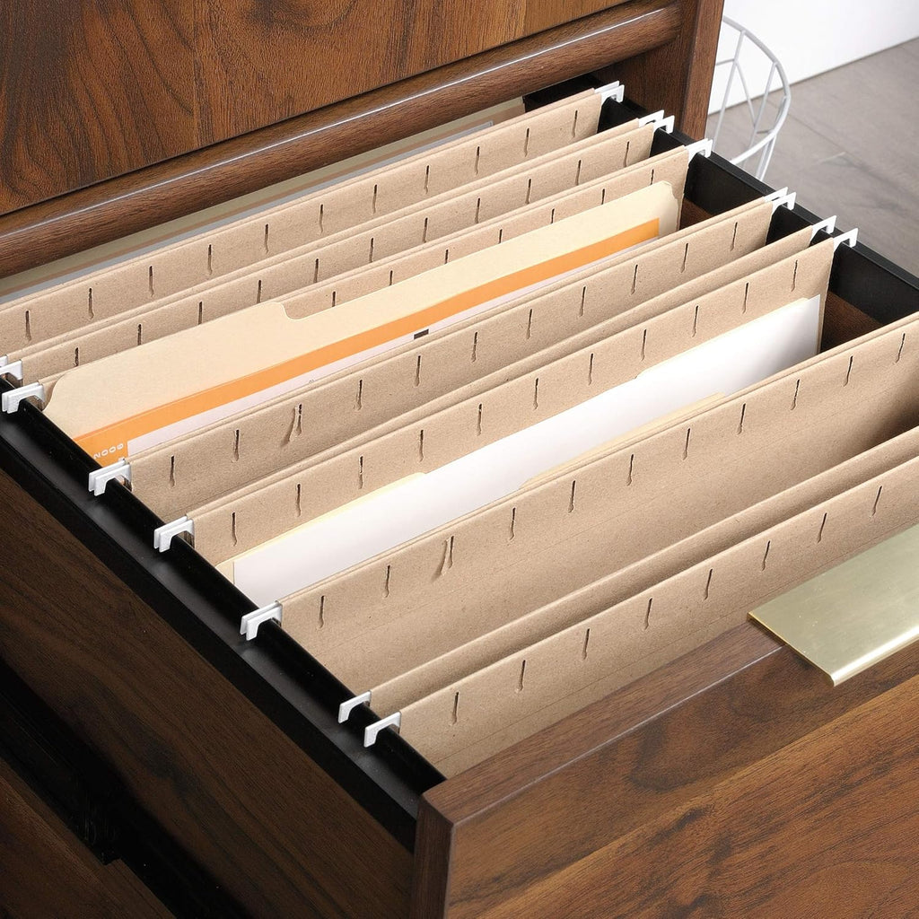 Storage Cabinet with File, Grand Walnut Finish R700