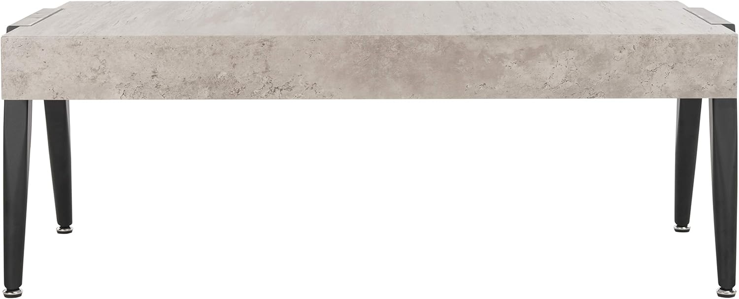 Light Grey and Black Coffee Table A25825