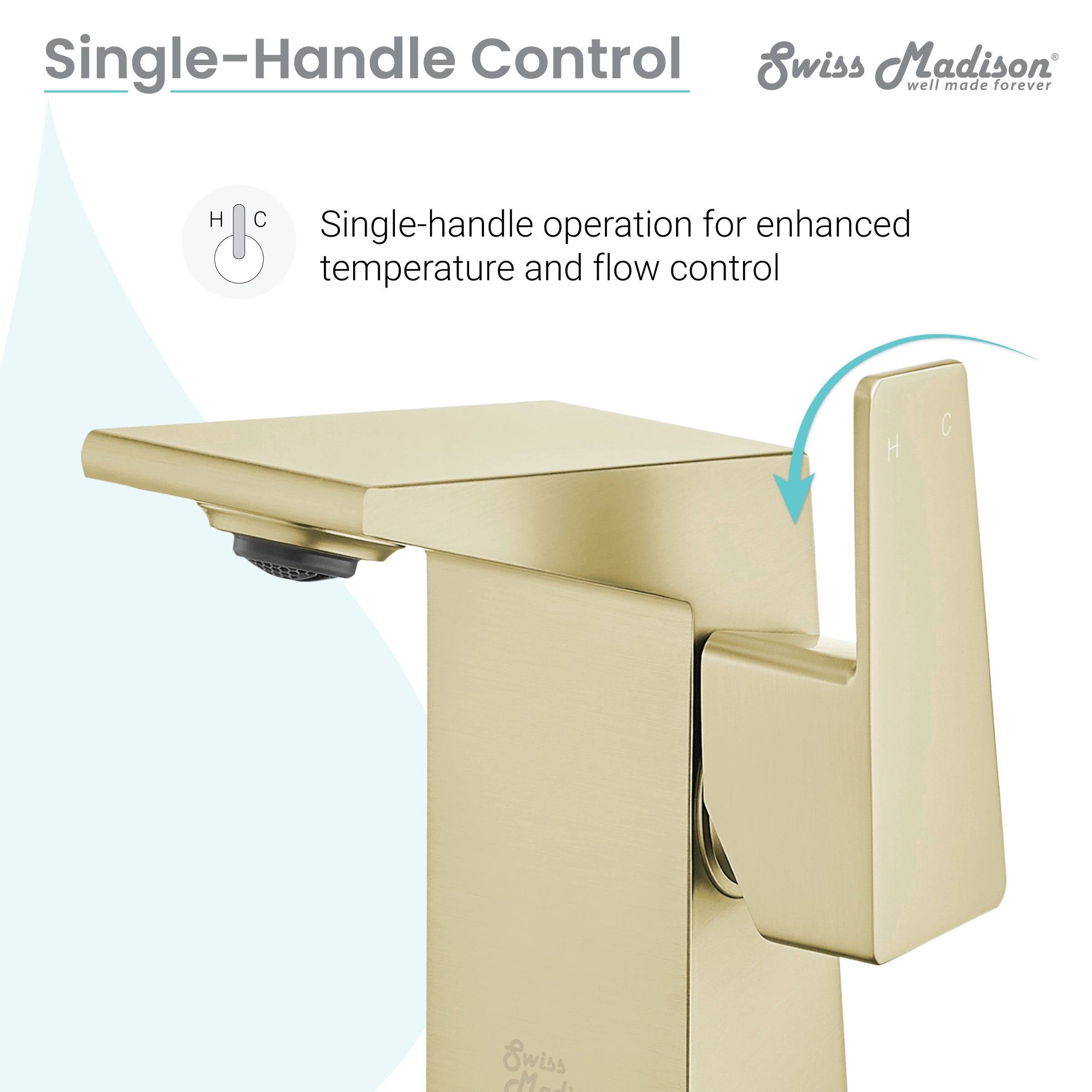 Chrome Single Handle Bathroom Faucet Y966222