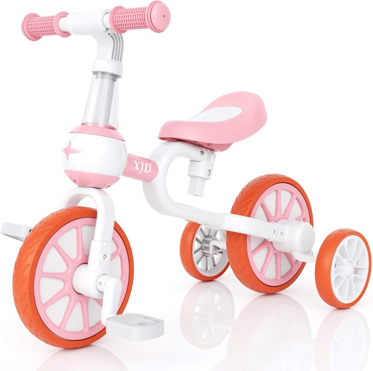 3 in 1 Baby Balance Bike Tricycle with Adjustable Seat Detachable Pedal, Blue Pack of 2 X279728