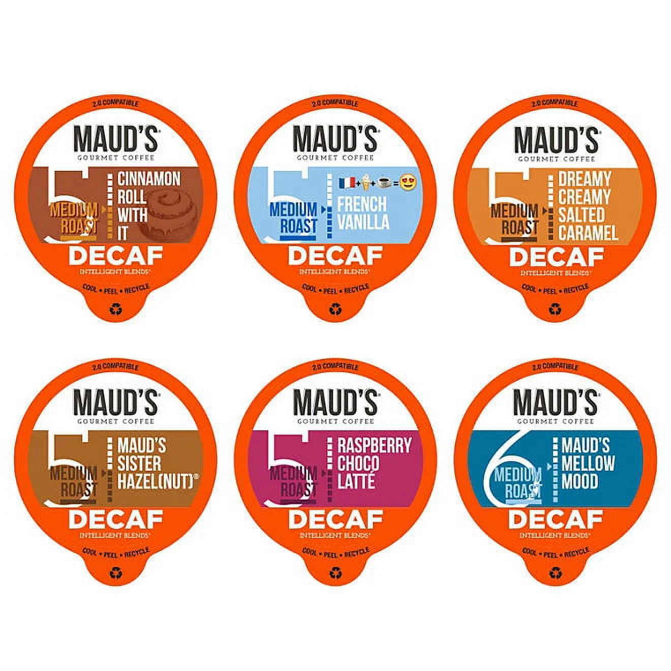 Decaf Gourmet Coffee Single Serve Cups, Variety Pack (72 ct.) G924563