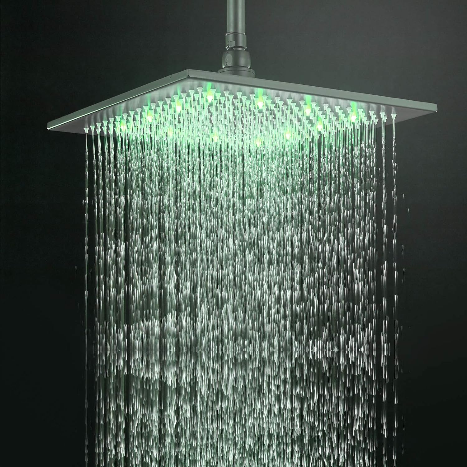 Oil Rubbed Bronze LED Square Shower Head Pack of 2 Y583