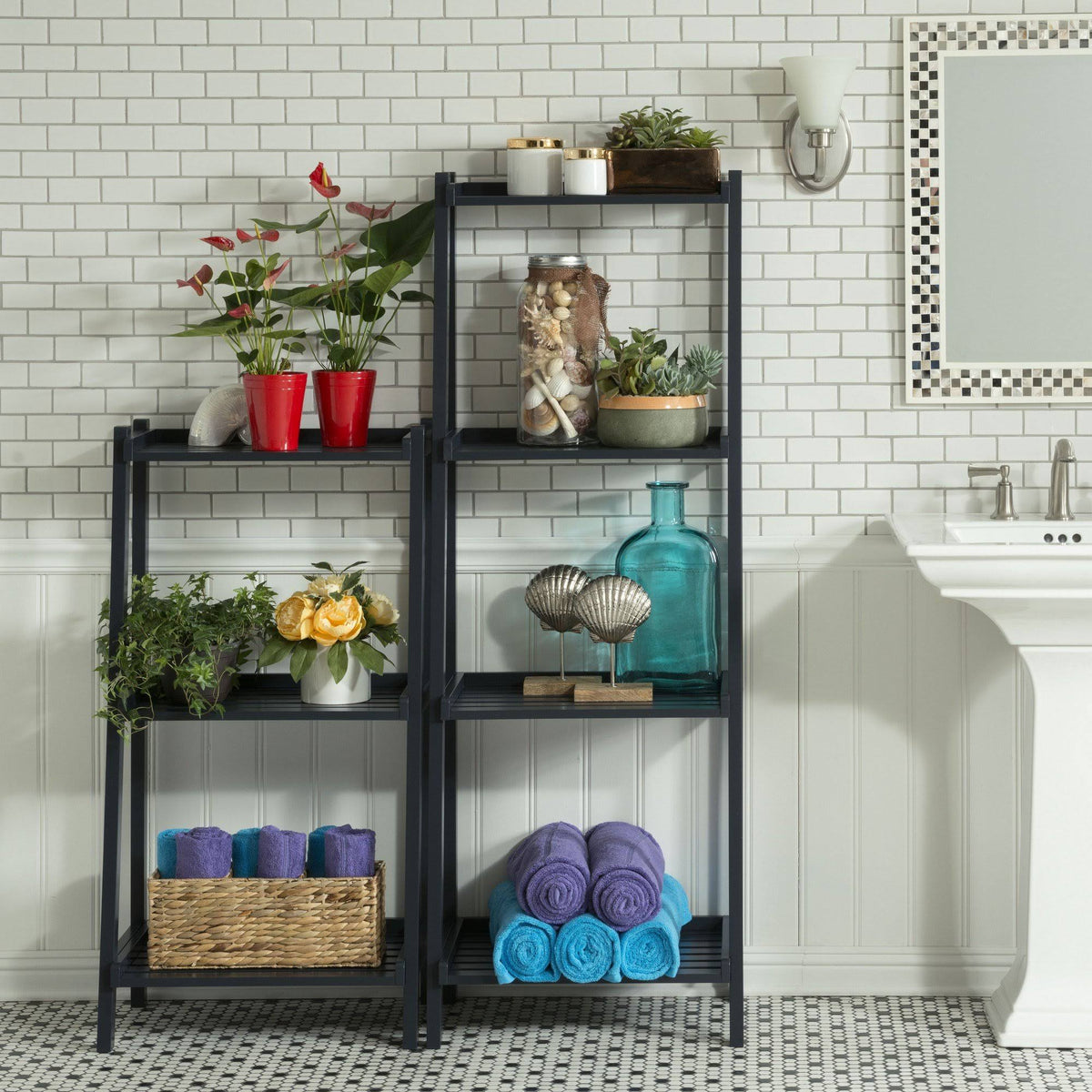 4 Shelves Bookcase in Graphite A486