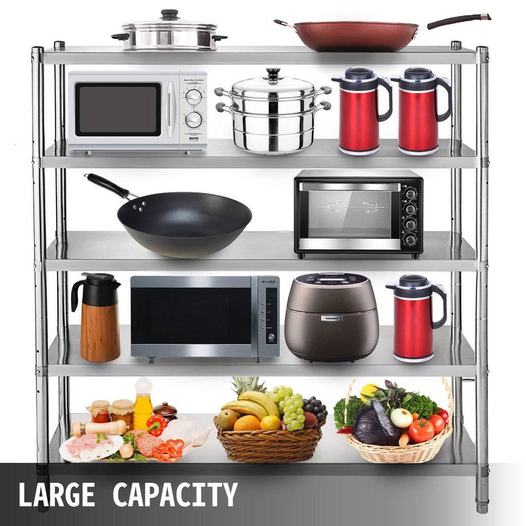 Stainless Steel Kitchen Shelving Unit 48x72 inch N576830