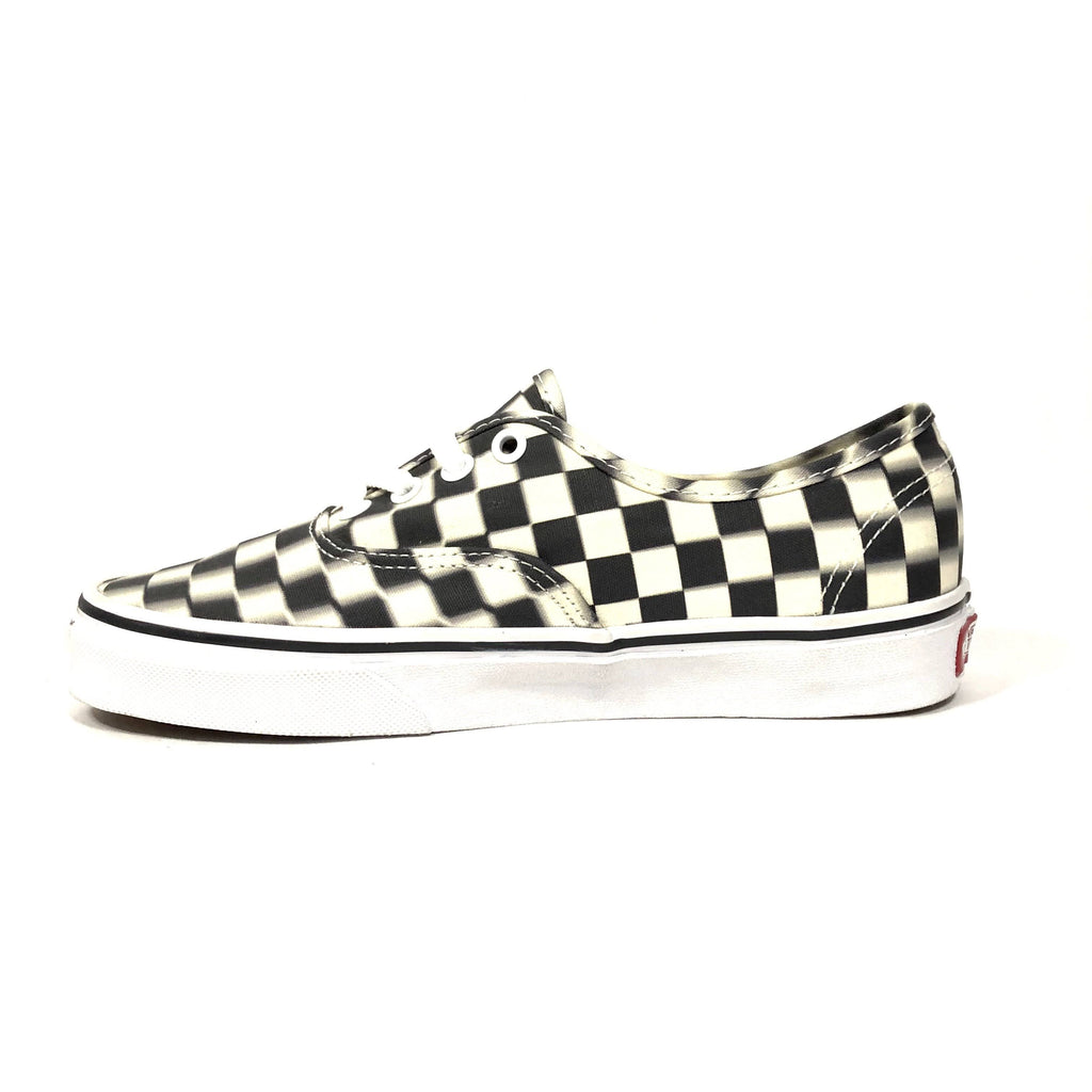 Blur Check Authentic Black Classic White Shoes Z601103