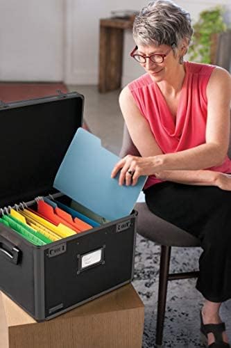 Locking File Storage Chest, Tactical Black, 16.5 x 13.5 x 12 inches B624506