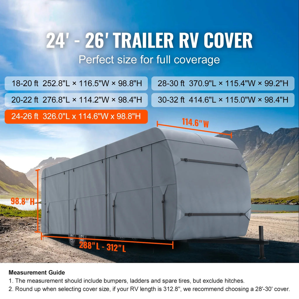 24'-26' Class A Motorhome RV Cover L7059