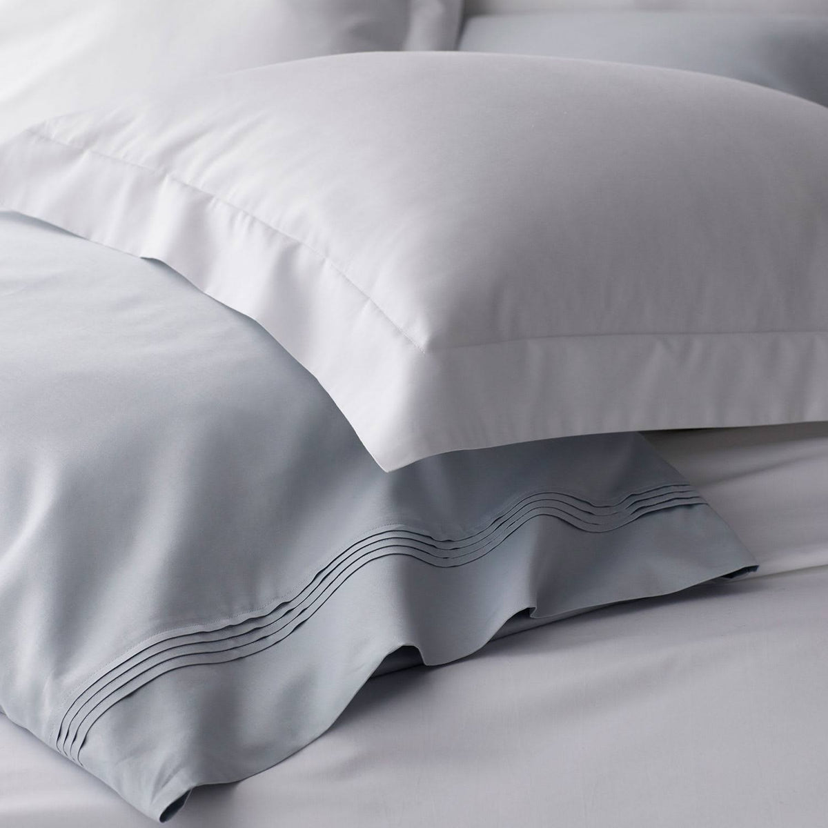 Pale Yellow Solid Egyptian Cotton Sateen Euro Sham A842718