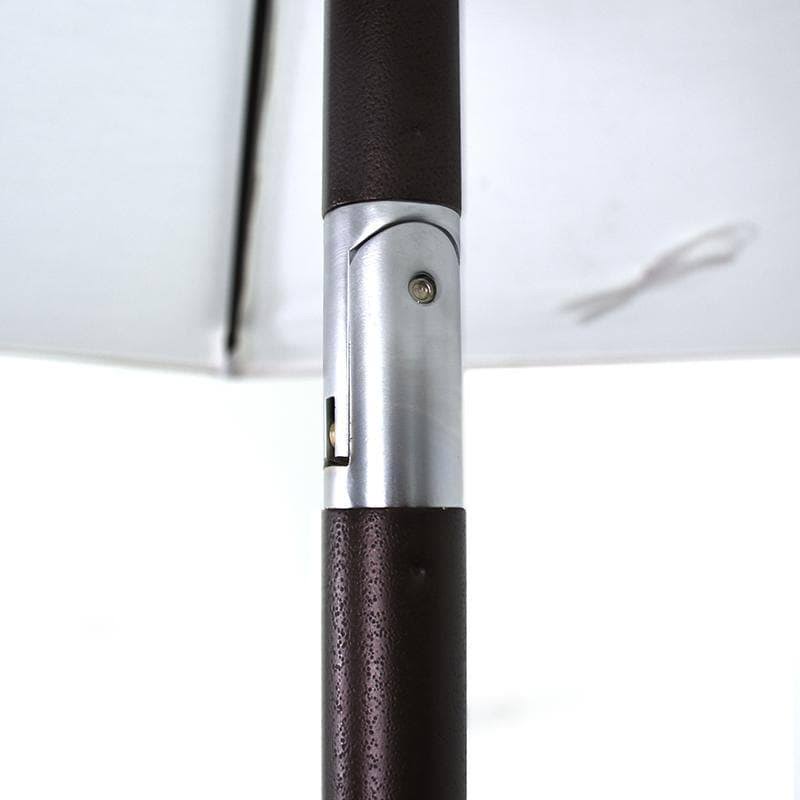 9 ft. Patio Umbrella with Stone Black Aluminum Pole D447651