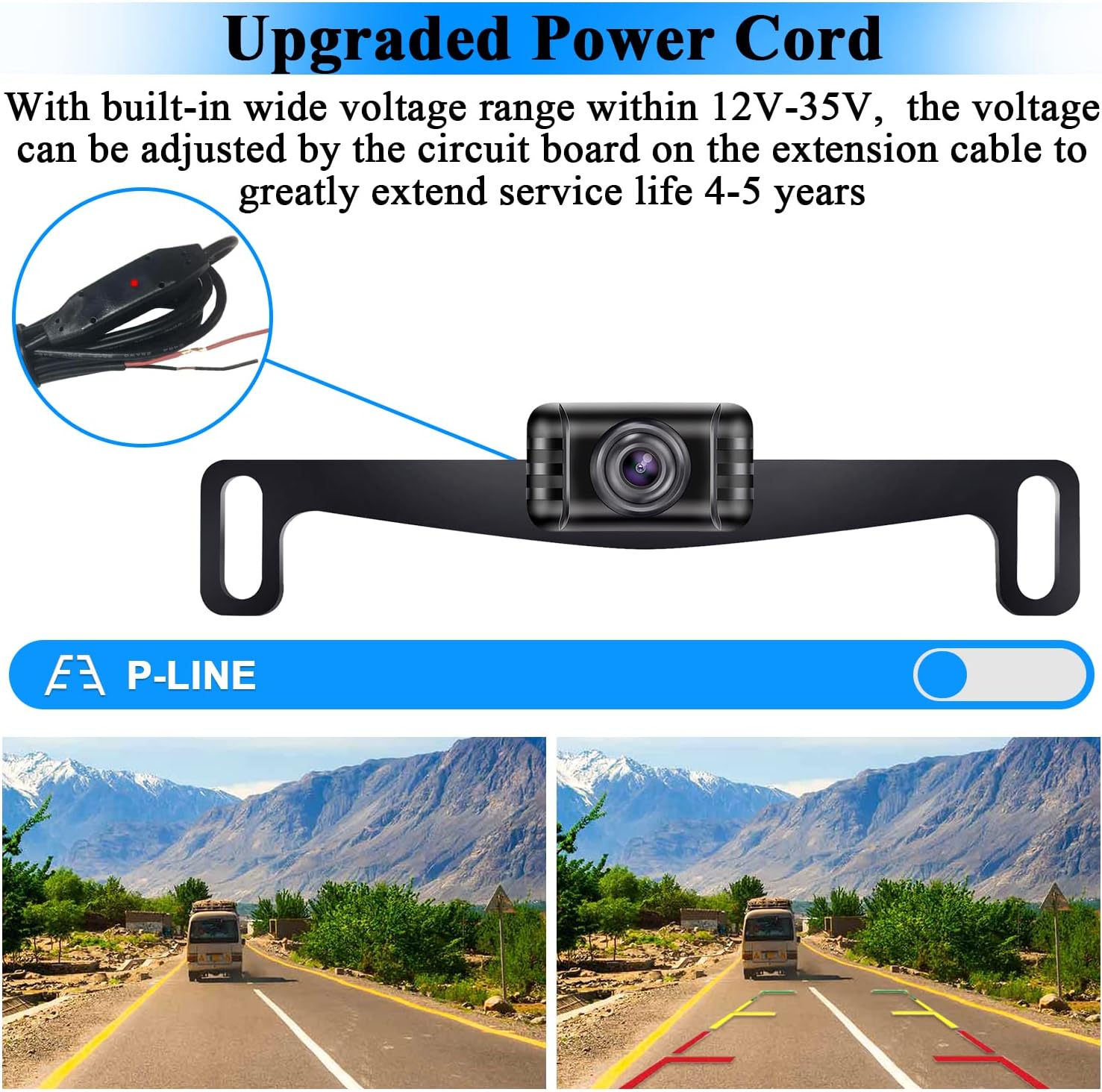 5'' Monitor HD 1080P Bluetooth Wireless Backup Camera E544