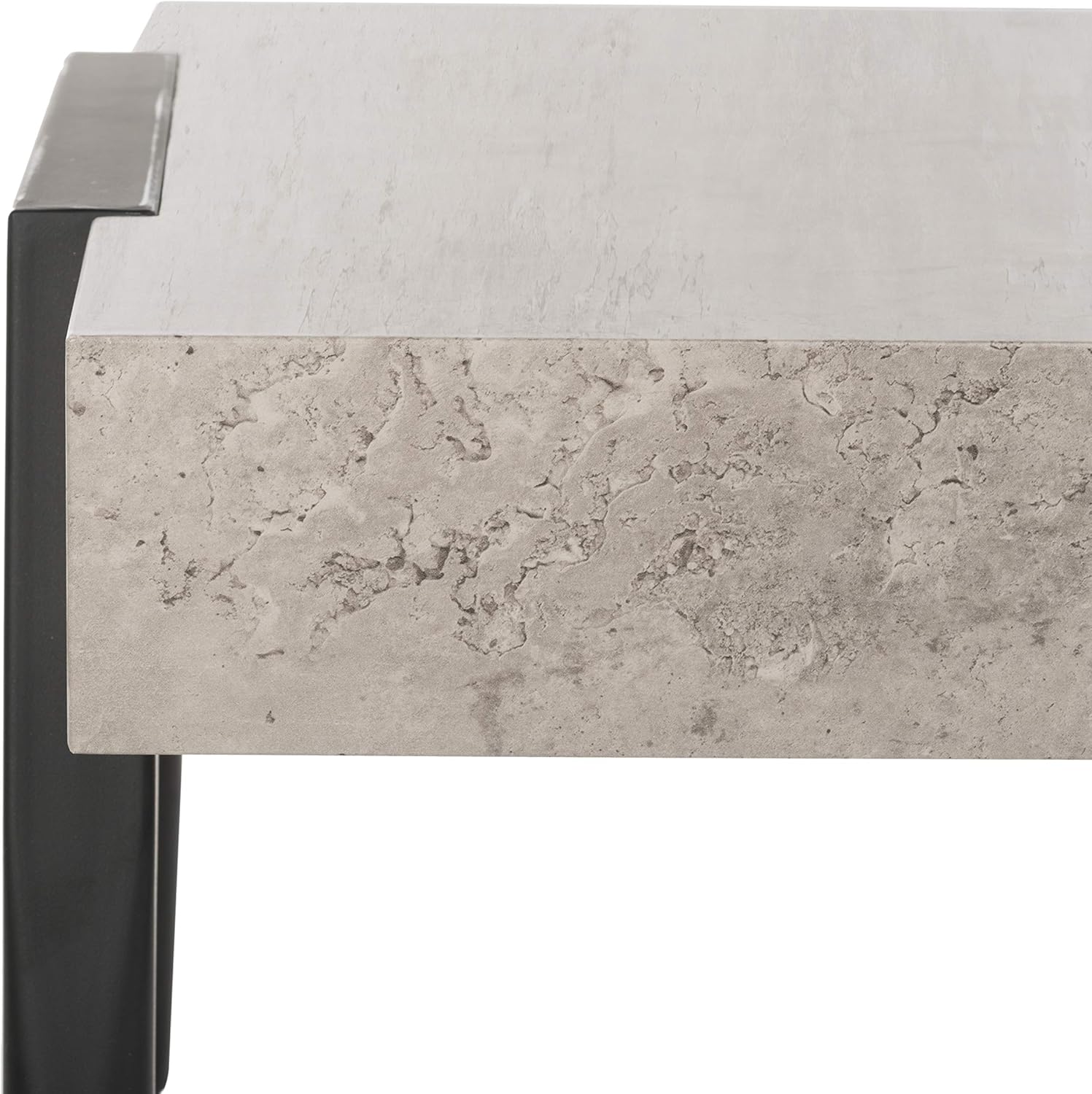 Light Grey and Black Coffee Table A25825