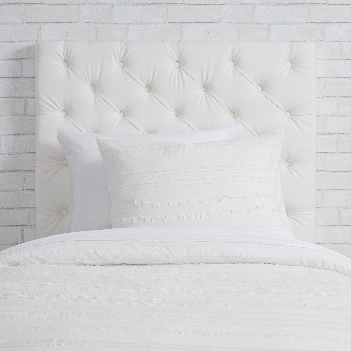 Twin/Twin XL Powered Tufted Headboard White T75989