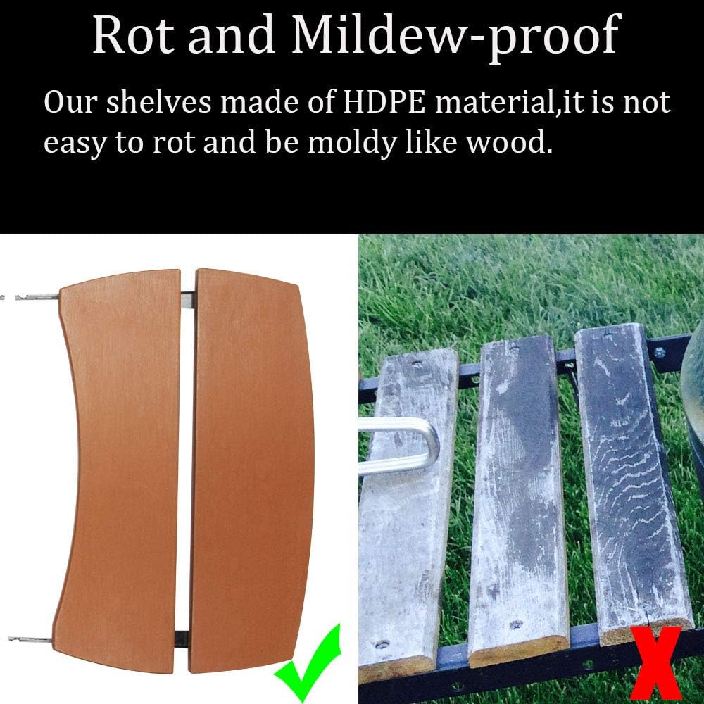 HDPE Folding Side Shelves for Big Green Egg, Set of 2 Z1128