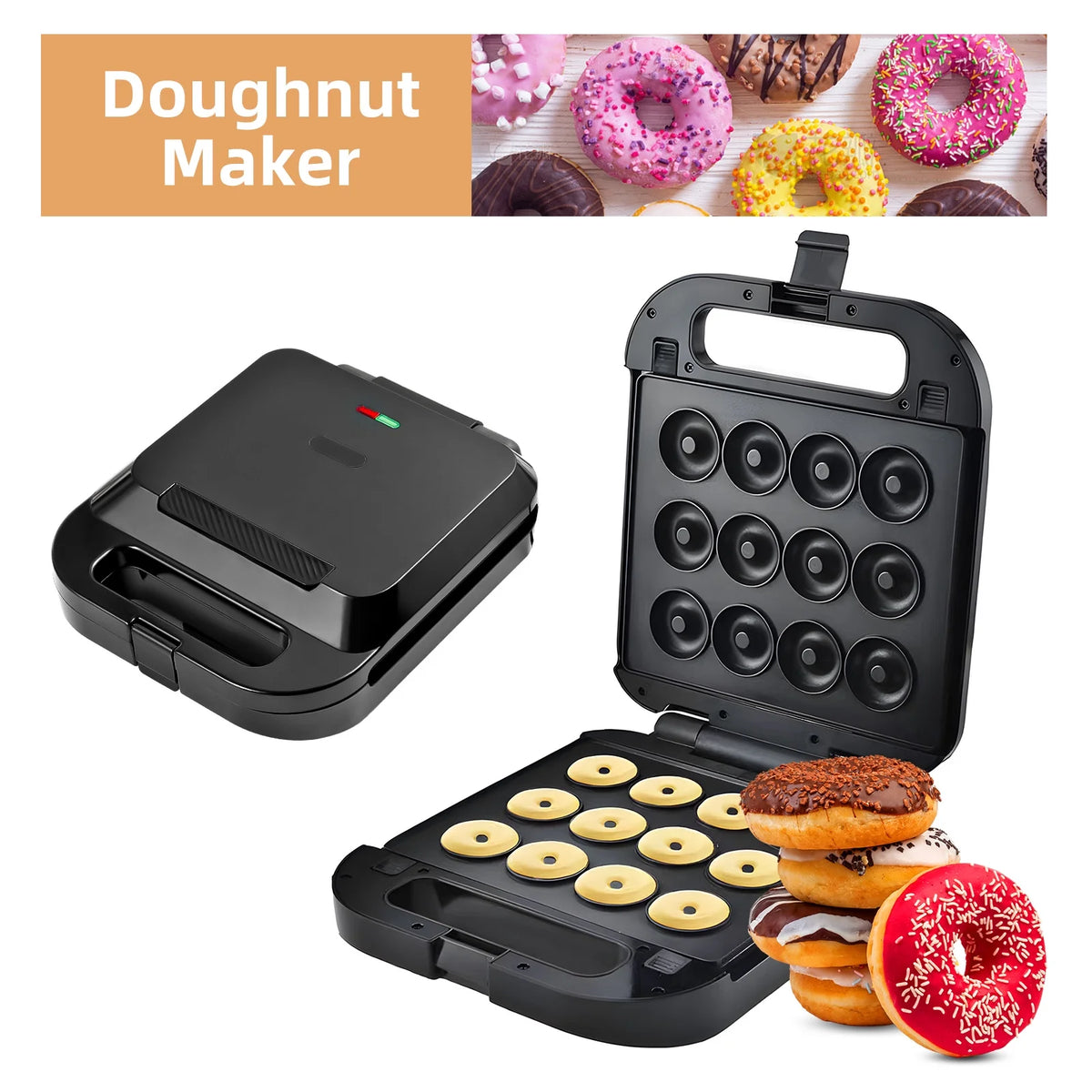 3-in-1 Nonstick Dessert Maker with Removable Plates D592468