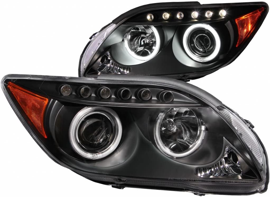 Projector Headlights with Halo Black J643513