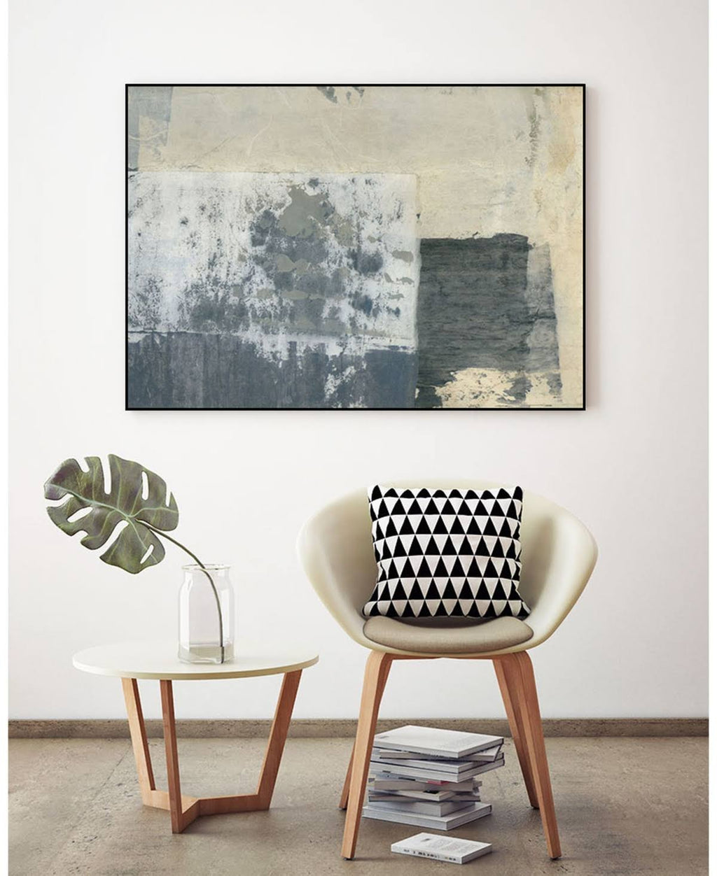 Framed Canvas Art Block - Tan G506679