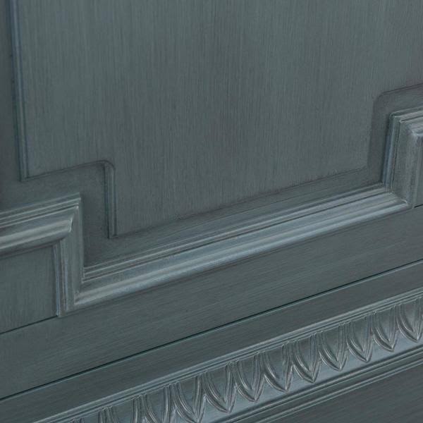 Distressed Blue Fog Bath Vanity Cabinet X46211