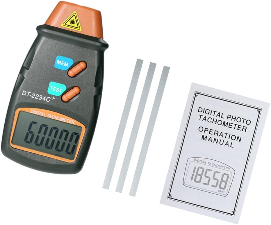 Digital Tachometer 2.5-99.999RPM Non-Contact RPM Gauge P437