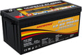 12.8V 200Ah LiFePO4 Deep Cycle Battery with 100A BMS U599