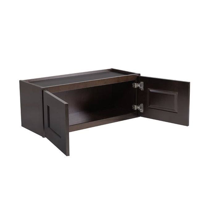 Espresso Shaker Kitchen Corner Wall Cabinet G891