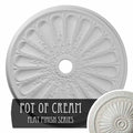 31 1/2x22OD x 3 5/8x22ID x 1 1/2x22P Hand-Painted Ceiling Medallion A730104