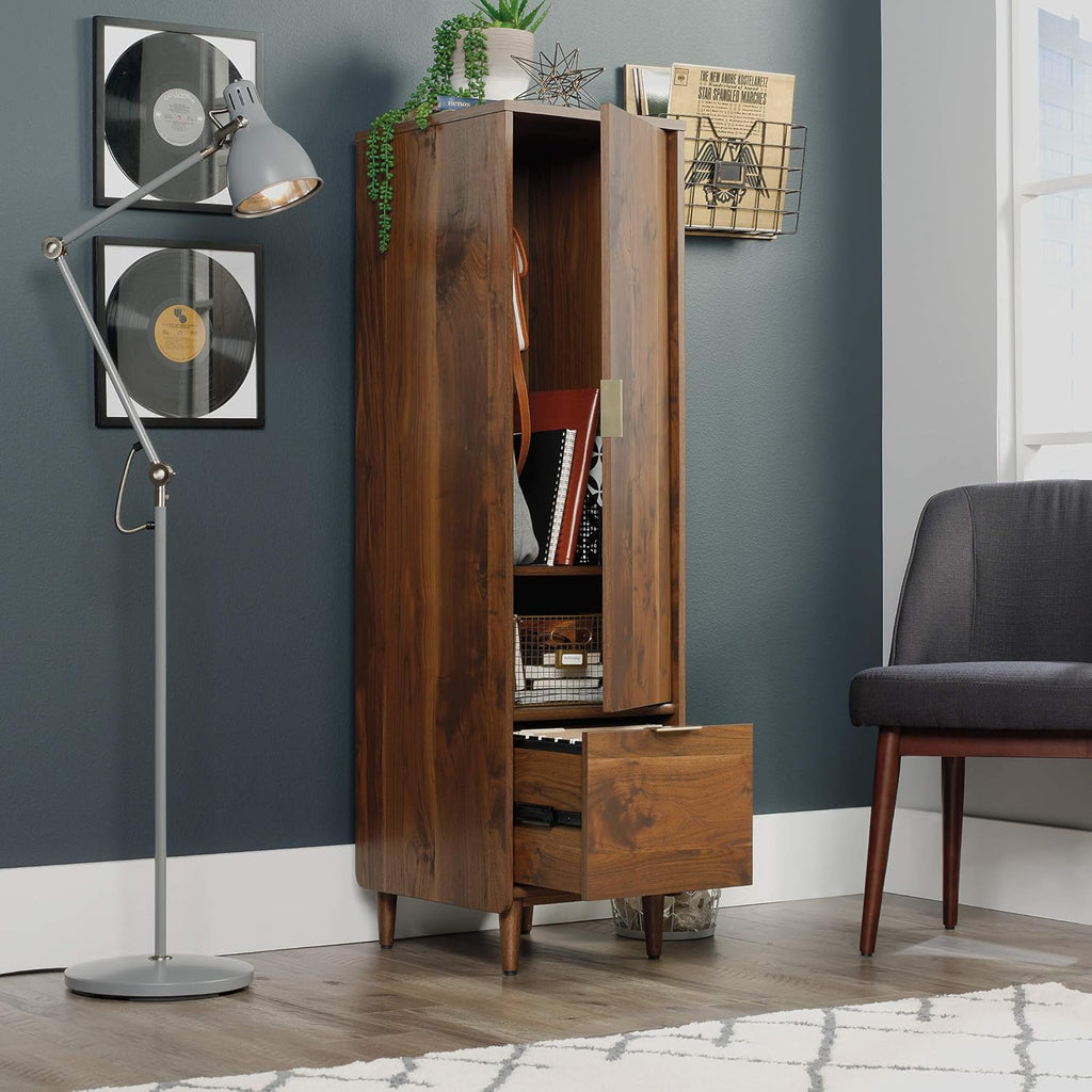 Storage Cabinet with File, Grand Walnut Finish R700