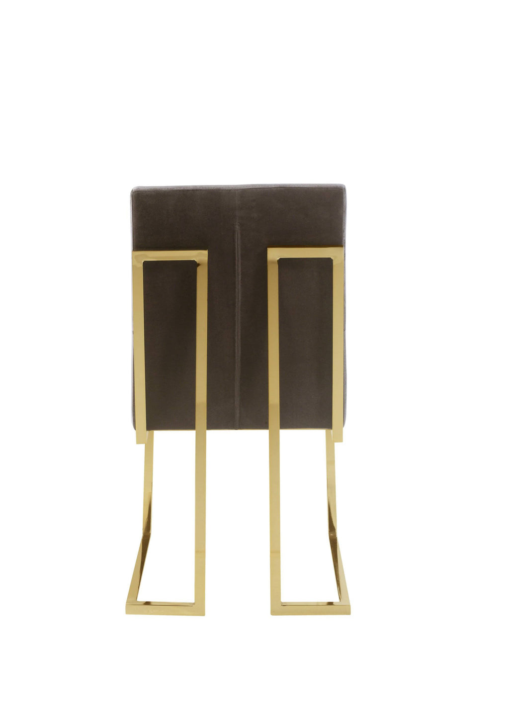 Taupe Tufted Velvet Dining Side Chair F65177
