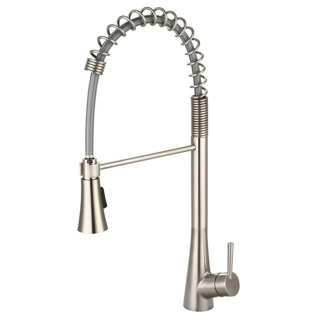 Brushed Nickel Single Handle Kitchen Faucet I724