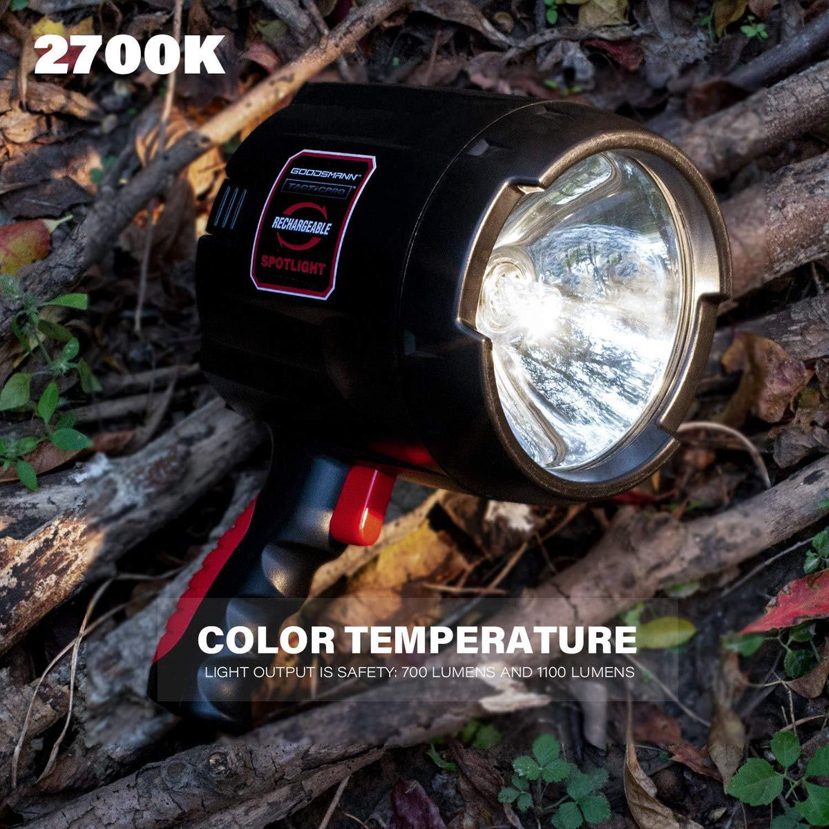 Portable Cordless Rechargeable Halogen Flood/Spotlight E3719