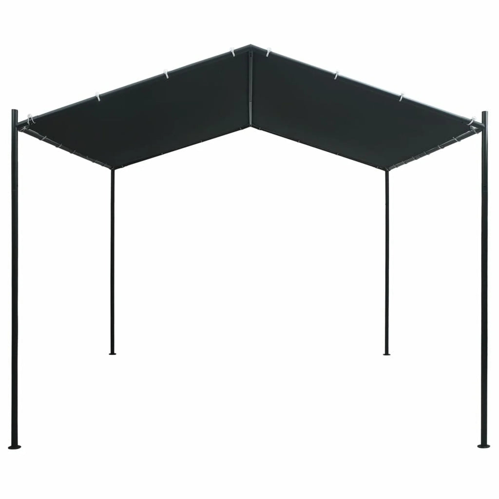 Gazebo Pavilion Tent Canopy 9.8ft x 9.8ft Steel Anthracite H4232