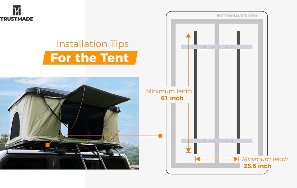 Black/Green Hardshell Rooftop Tent S749327