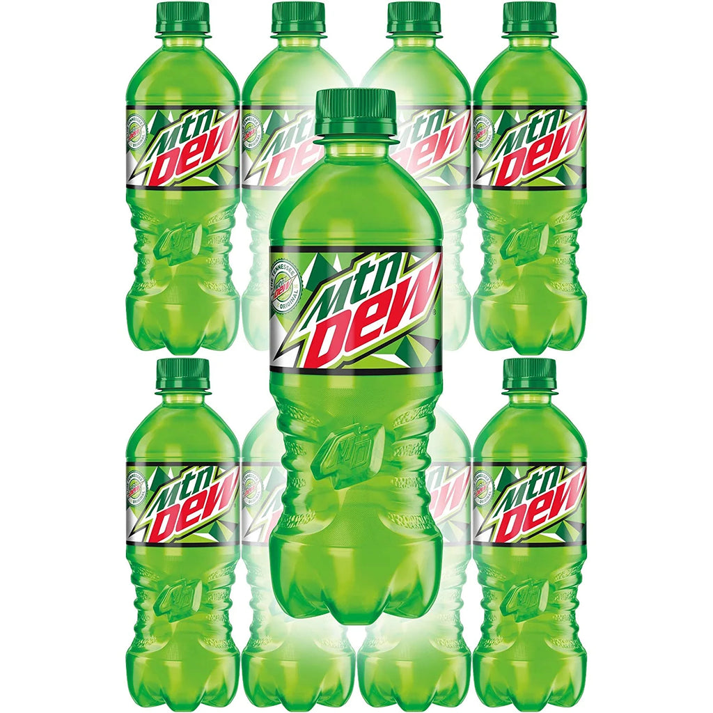 Mountain Dew Soda Pop 20oz Bottles, Quantity of 24 F973