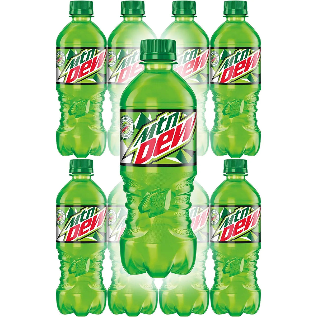 Mountain Dew Soda Pop 20oz Bottles, Quantity of 24 F973