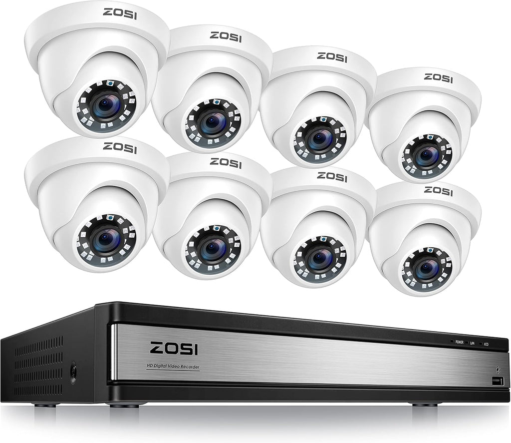 4 Pack 2MP 1080p HD-TVI Dome Security Camera A493110