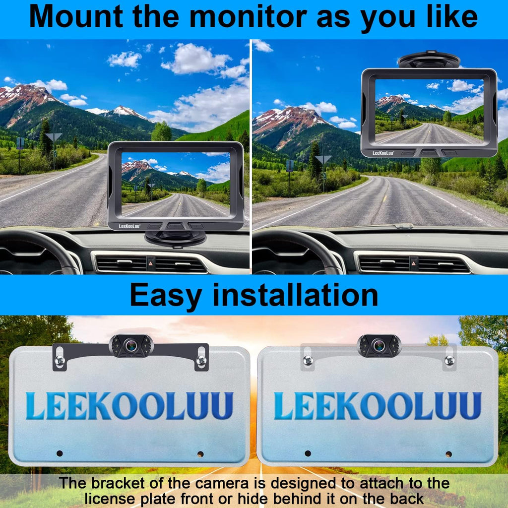 5 Inch HD 1080P Backup Camera Kit with Monitor E320