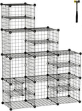 White Wire Cube Storage Shelves I465741