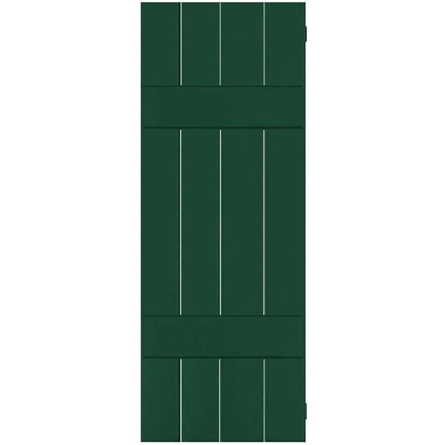 15 in. x 52 in. Real Wood Pine Board u0026 Batten Shutters Pair T247247