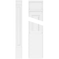 6x22W x 90x22H x 2x22P Raised Panel PVC Pilaster with Decorative Capital & Base (Pair) B167876