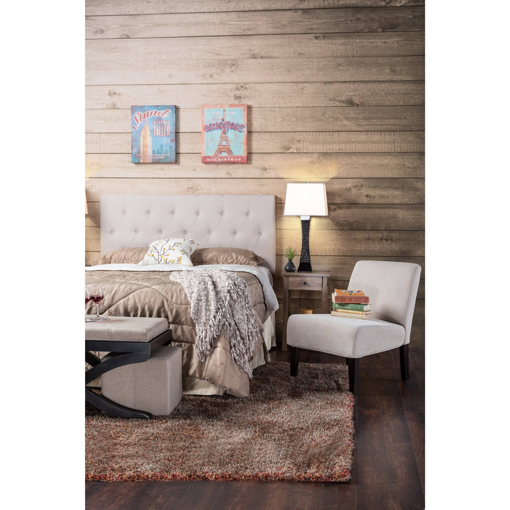 Grey Queen Linen Headboard L365555