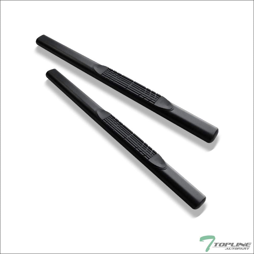 Oval Matte Black Side Step Nerf Bars Running Boards R29863