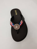 7 Brown Flag Crystals C159