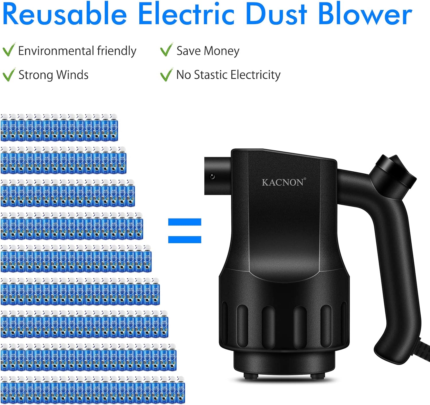 Compressed Air Electric Air Duster for Computer Keyboard Electronics T623475