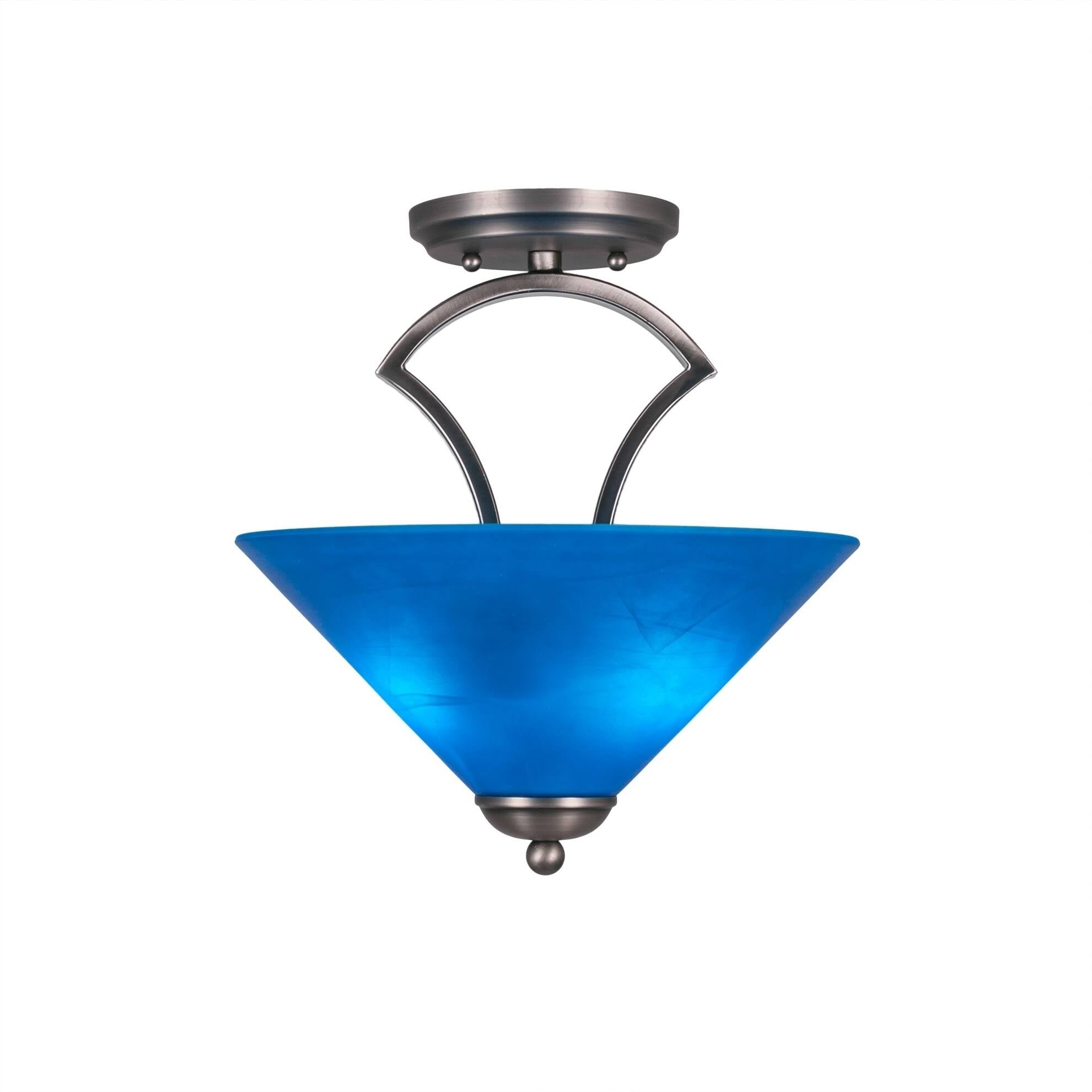 Two Light Semi-Flush Mount Graphite U641