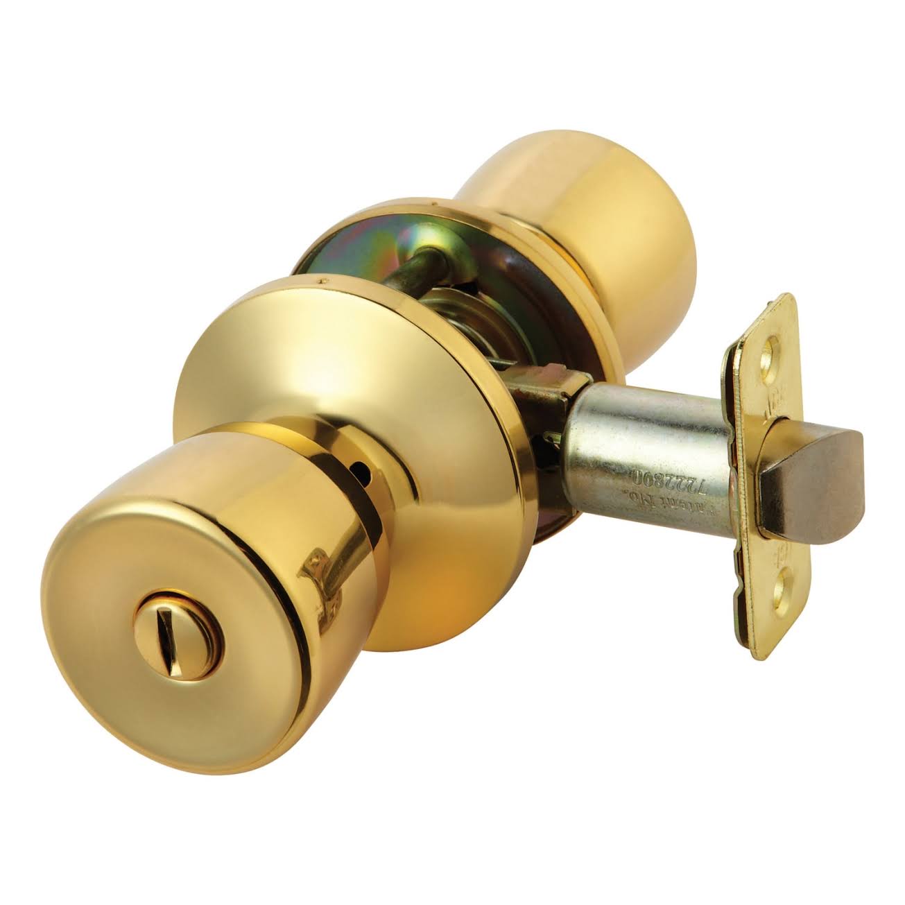 Polished Brass Steel Privacy Lockset M807